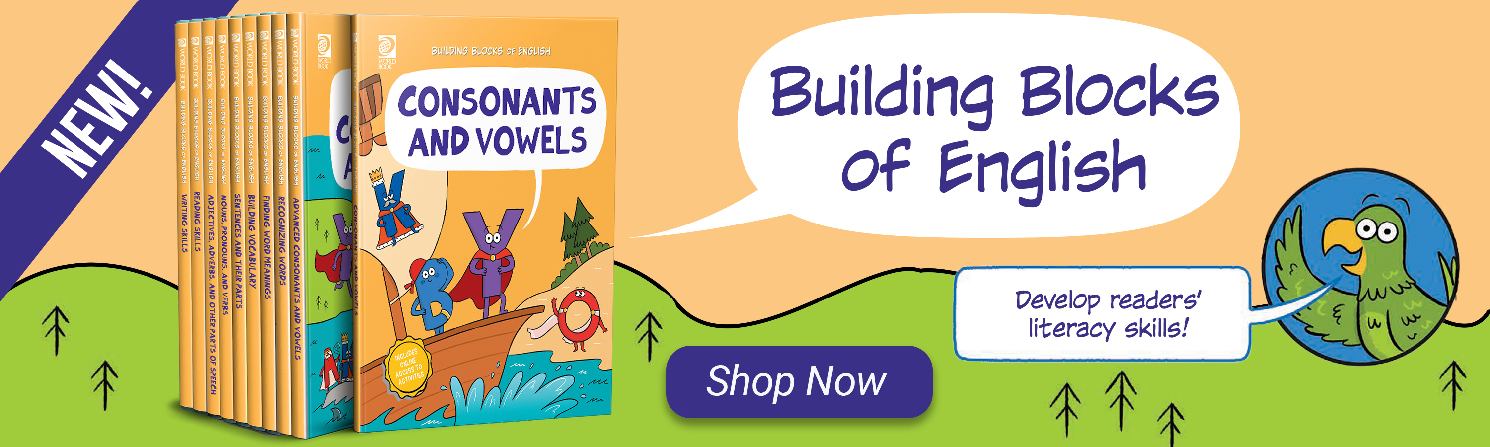 A link to the new release "Building Blocks of English"